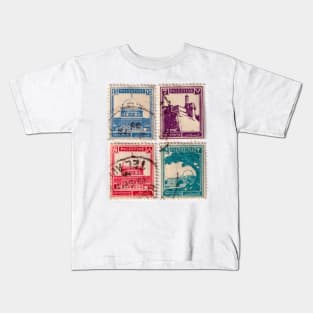 Four Palestine Stamps, 1935, hi res Kids T-Shirt